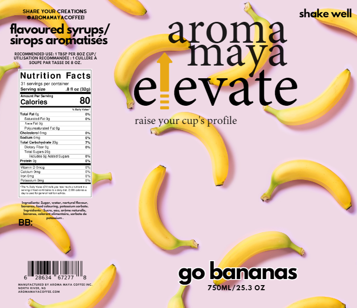 Go Bananas 750ml Syrup