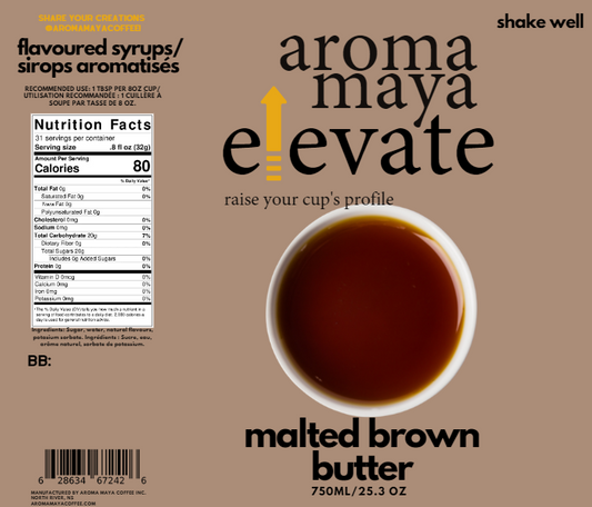 Malted Brown Butter 750ml Syrup