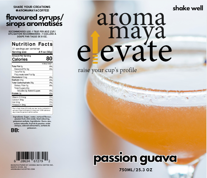 Passion-Guava 750ml Syrup