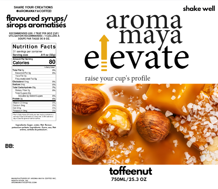 Toffeenut 750ml Syrup