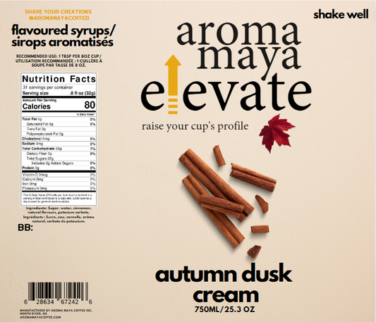 Autumn Dusk Cream 750ml Syrup