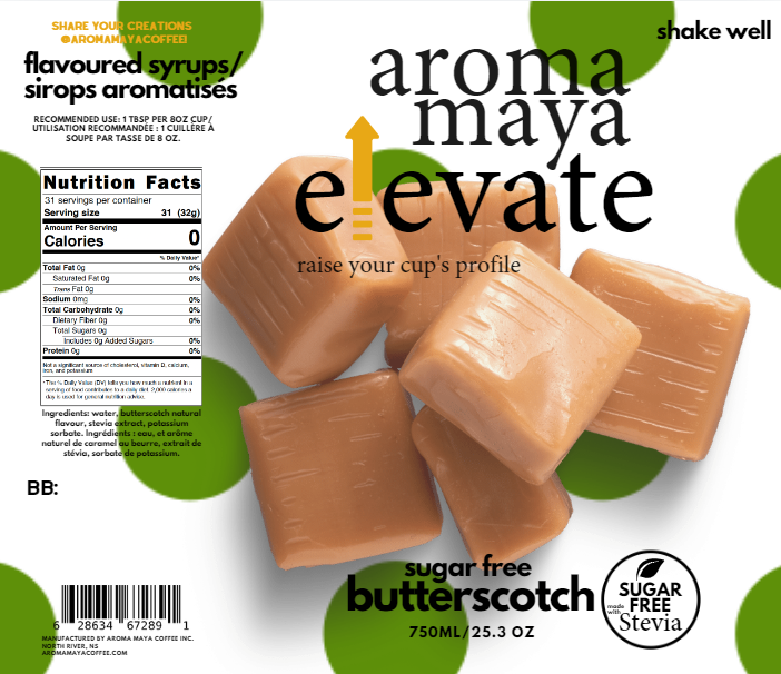 Butterscotch Crunch 750ml Syrup