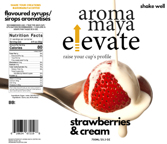 Strawberries & Cream 750ml Syrup