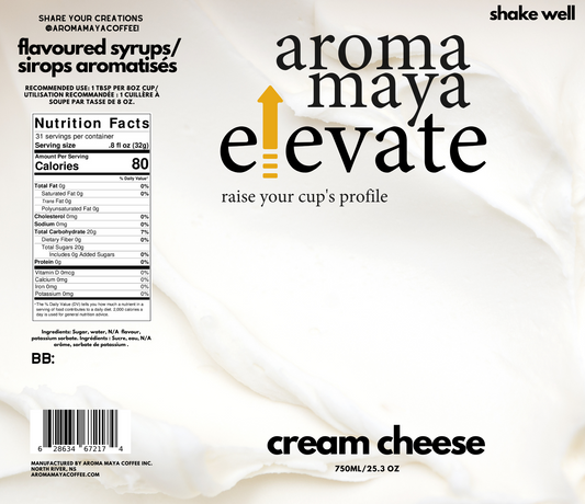 Cream Cheese 750ml Syrup
