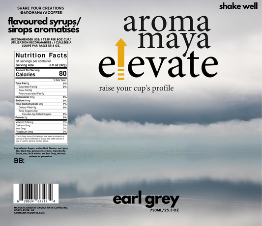Earl Grey 750ml Syrup