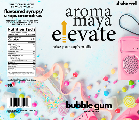 Bubble Gum 750ml Syrup