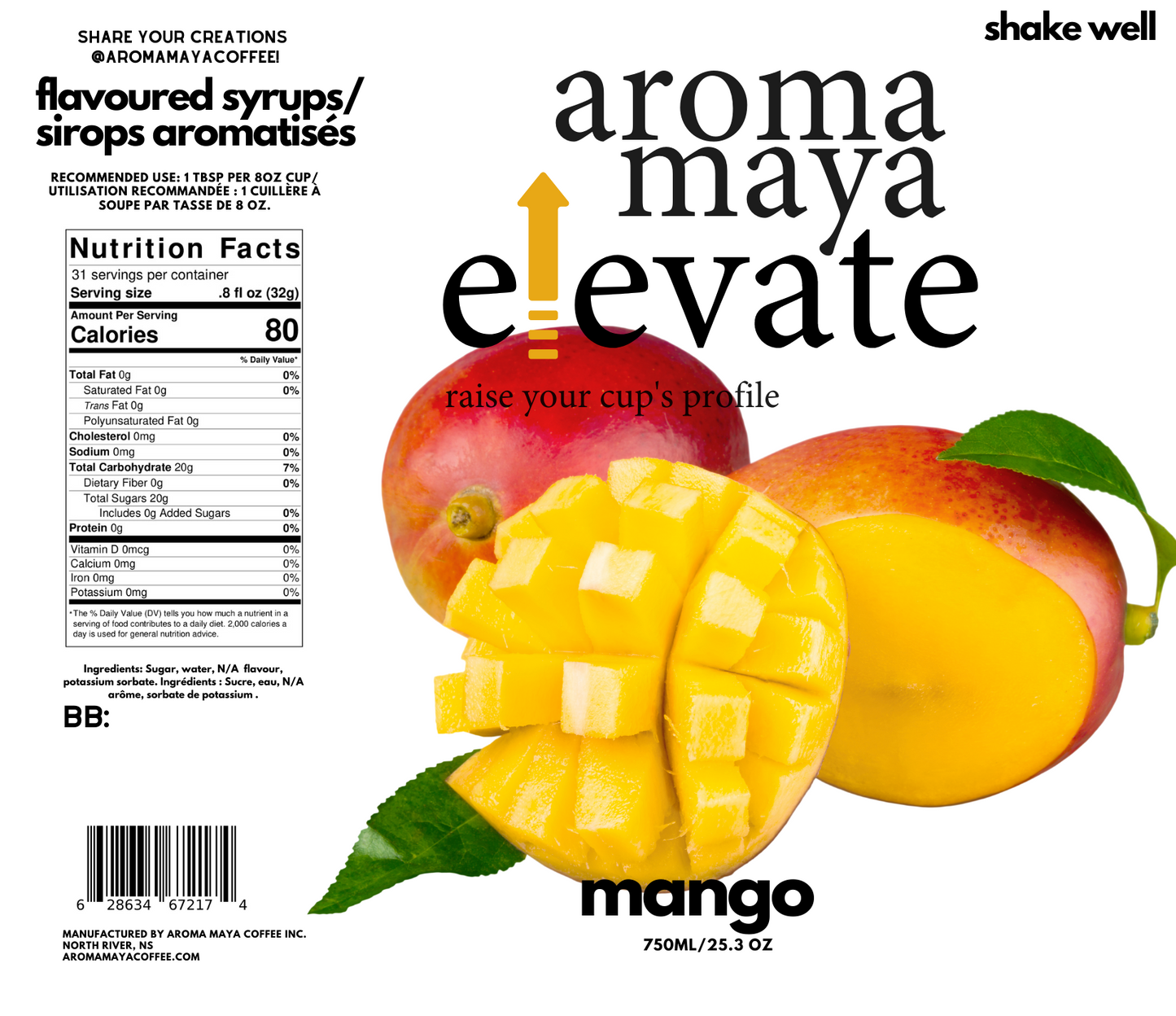 Mango 750ml Syrup